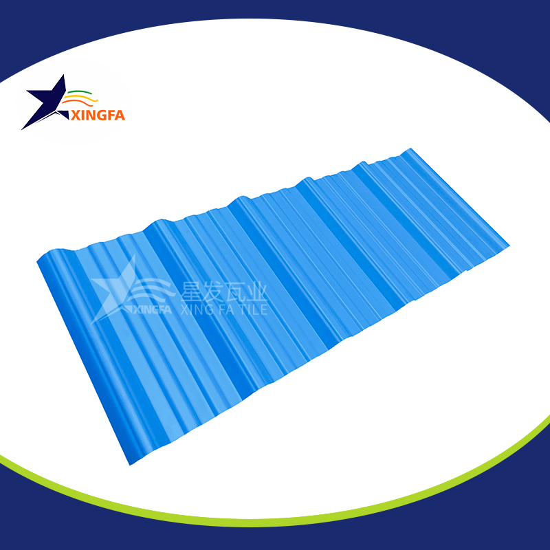 2.5mm加厚蓝色梯形pvc复合隔热瓦 适用于大型水产养殖业厂房房顶用 pvc材质塑料防火厂房瓦 PVC瓦益阳厂家出售